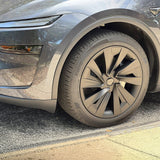 Tesla Model Y Juniper 19" Crossflow Wheel Covers | Helix Style ABS Polymer Curb Rash Protectors (2025+)