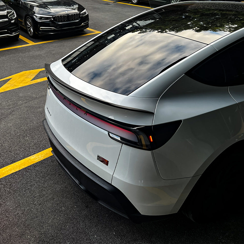Model Y exterior upgrade with carbon fiber rear spoiler LY OEM style