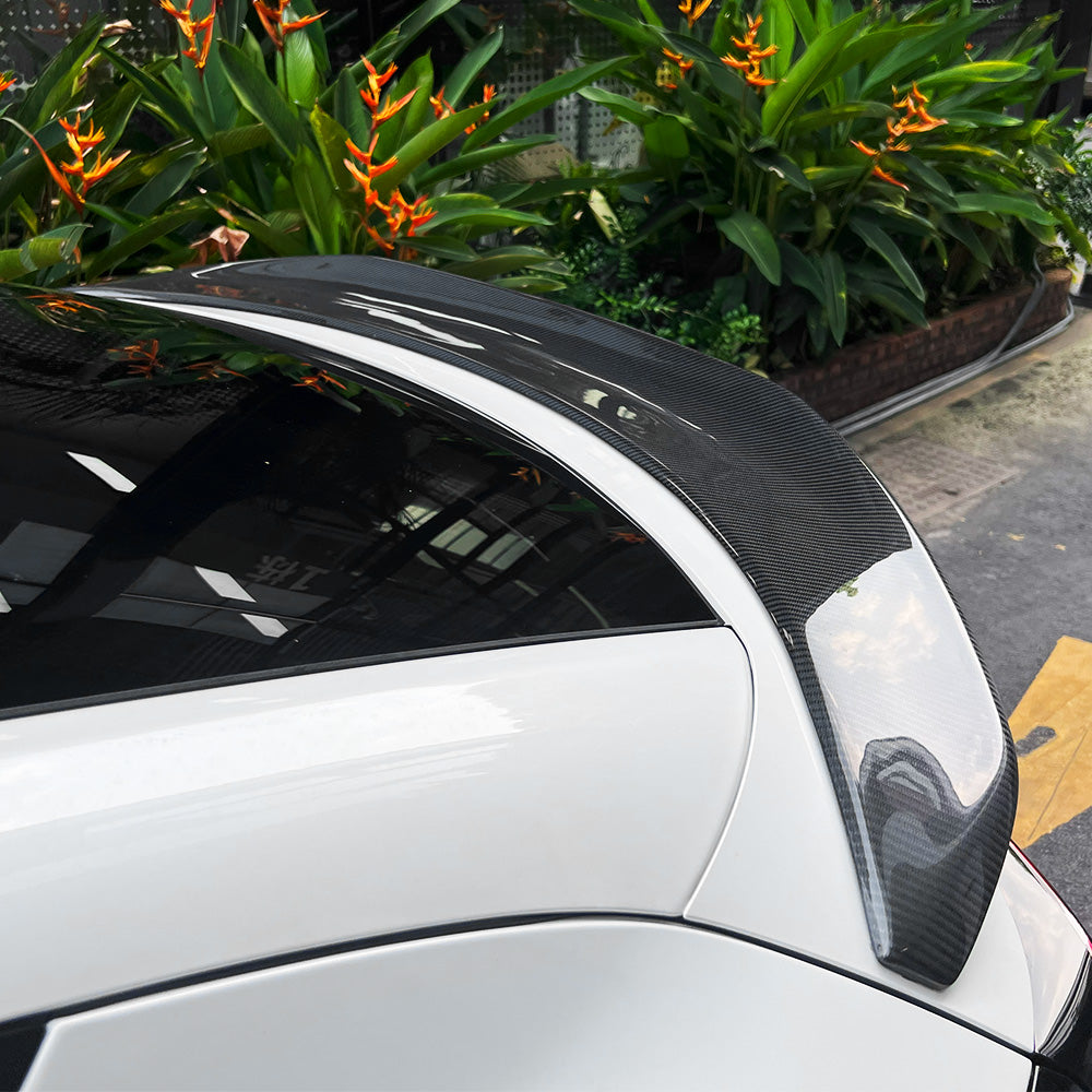 V-Style Carbon Fiber Rear Spoiler for Model Y Juniper-glossy