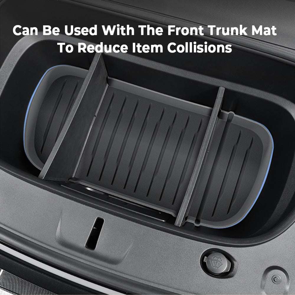 Tesla Model Y Juniper Front Trunk Organizer (2026+) – Custom-Fit Waterproof Storage Solution with Multi-Compartment Design