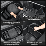 Tesla Model Y Juniper Front Trunk Organizer (2026+) – Custom-Fit Waterproof Storage Solution with Multi-Compartment Design