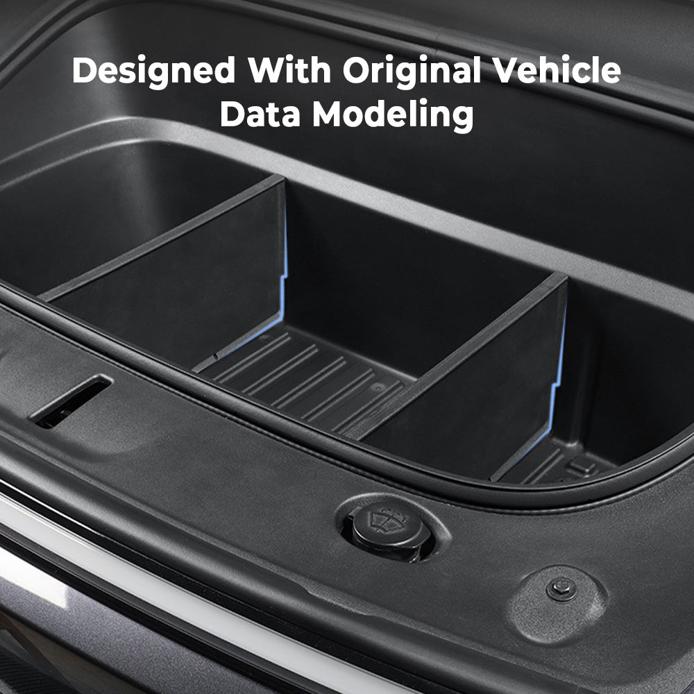 Tesla Model Y Juniper Front Trunk Organizer (2026+) – Custom-Fit Waterproof Storage Solution with Multi-Compartment Design