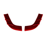 Red Carbon Fiber Mirror Lower Covers for 2020–2026+ Tesla Model Y & Juniper