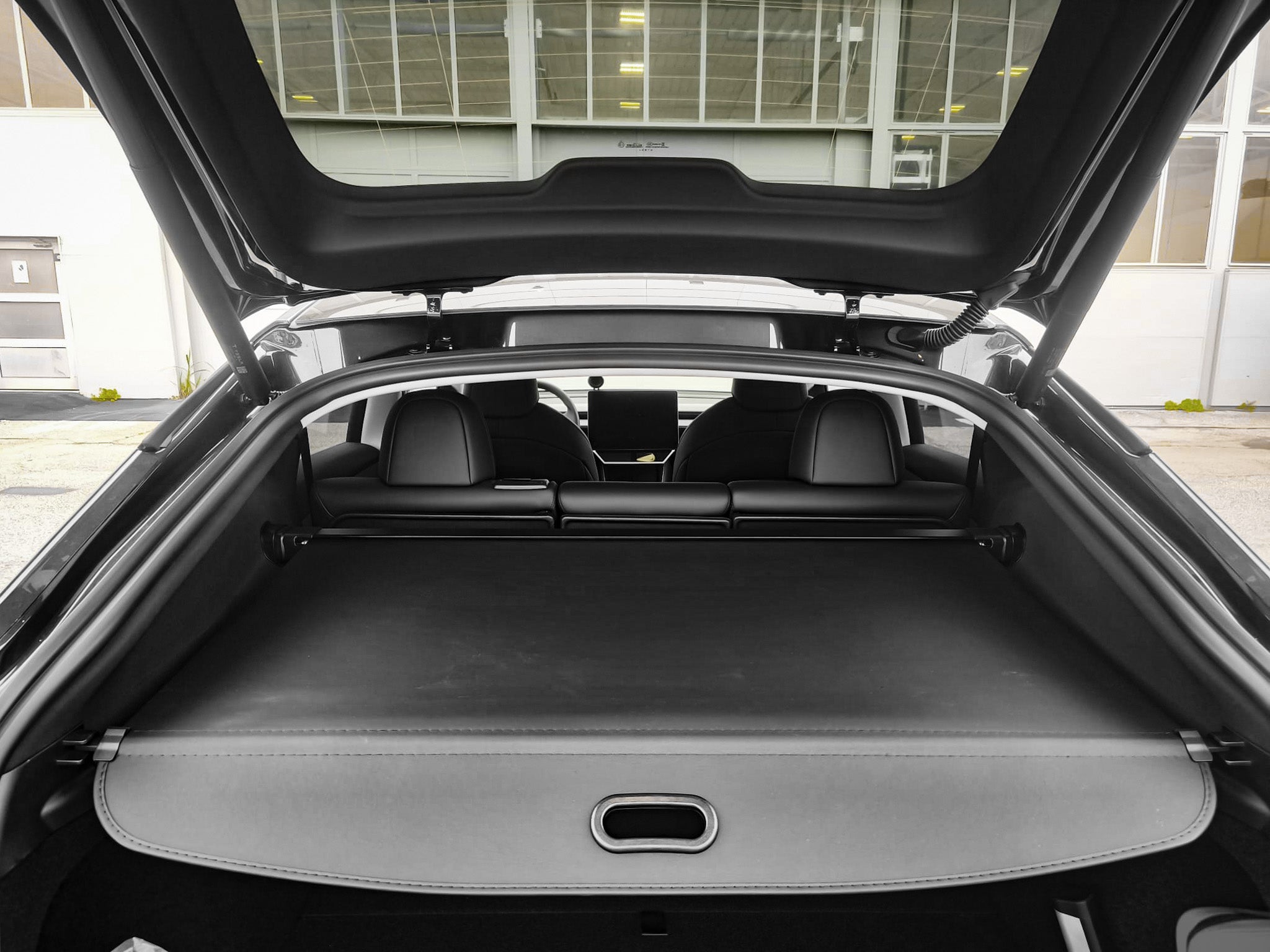 Tesla Model Y Juniper Retractable Cargo Trunk Cover | Premium Privacy & Noise-Reduction Shade (2025.03+ Compatible)