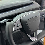 Tesla Model Y Juniper Yoke Steering Wheel Upgrade (2025+) | Premium Heated, Ergonomic Design & Easy Installation