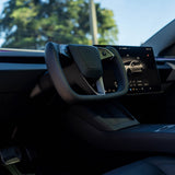 Bundle: Model 3 Highland Yoke Style Steering Wheel & Screen Swivel Mount Set
