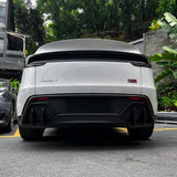Front view of ABS Split Rear Diffuser installed on Tesla Model Y Juniper