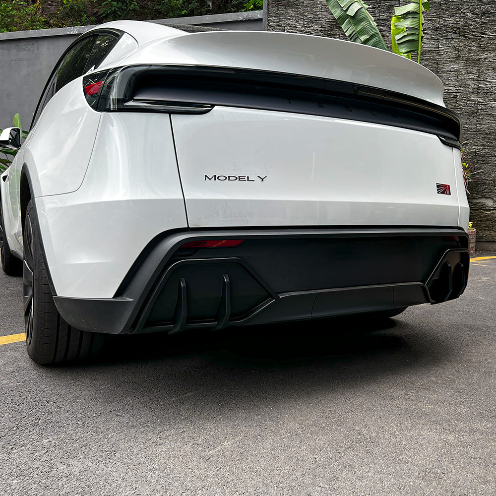 Tesla Model Y Juniper ABS Split Rear Diffuser - Premium ABS Construction