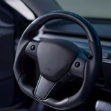 Carbon Fiber Sport Steering Wheel Upgrade for Tesla Model 3 (2017–2023.09) & Model Y (2020–2025.02) – Luxury Custom Interior Upgrade