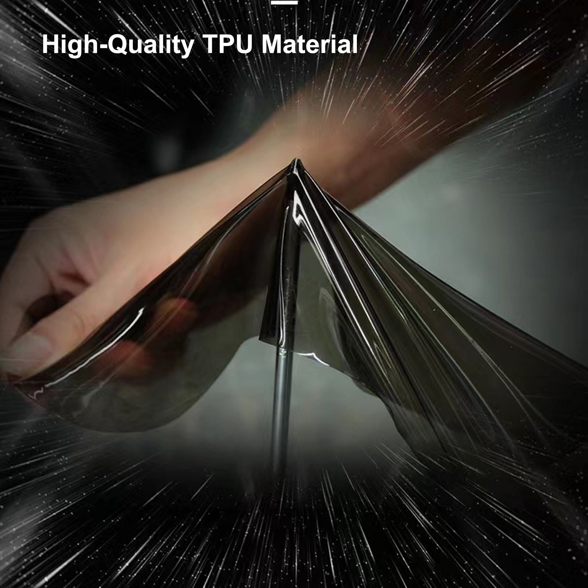 Tesla Model 3/Y/X/S & 2024 Model 3 Headlight PPF Pre-Cut Protection Film - UV-Activated Smoke Tint, Anti-Scratch TPU Cover