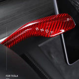 Gear Stalk Covers Real Carbon Fiber for Tesla Model 3/Y-Vehicles & Parts-Teego