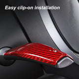 Gear Stalk Covers Real Carbon Fiber for Tesla Model 3/Y-Vehicles