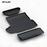 Front Rear Trunk Well Mats For Tesla Model S 2021-2023-Motor Vehicle Carpet & Upholstery-Teego