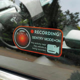 Sentry Mode Record Window Sticker For Tesla Model 3 / Y / S / X-Vehicles & Parts-Teego