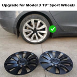 19 inch Uberturbine Wheel Covers Upgrade For Tesla Model 3 19'' Sport Wheels