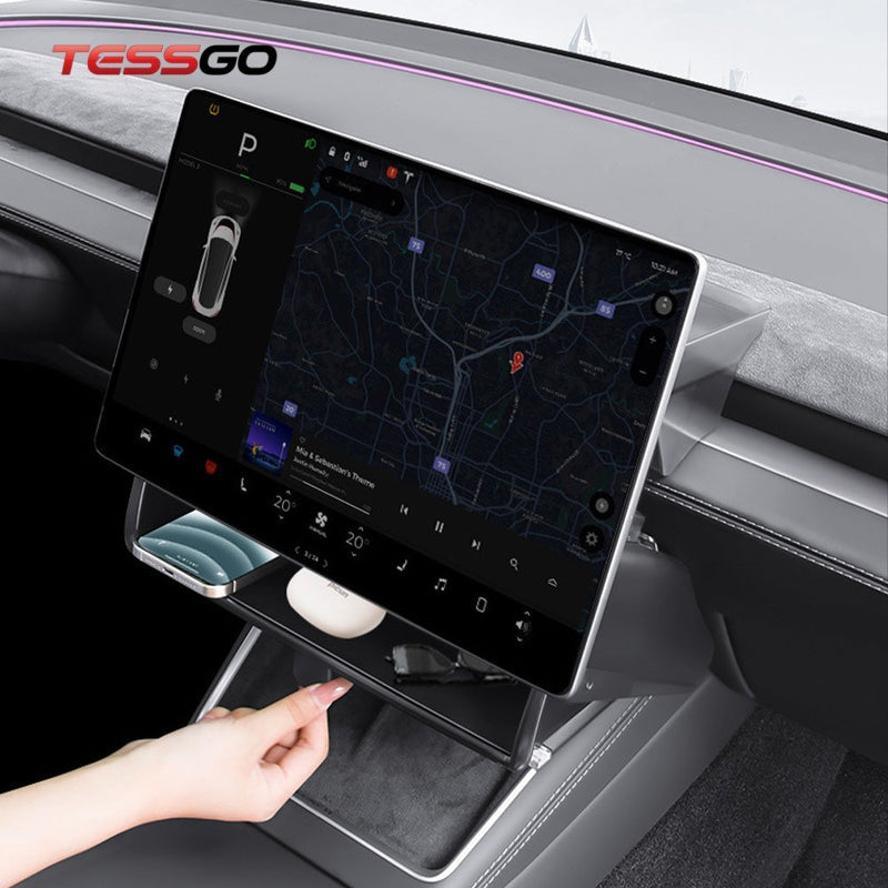 TESSGO Under Screen Storage Organizer FOR Tesla Model 3 & Model Y 2026+