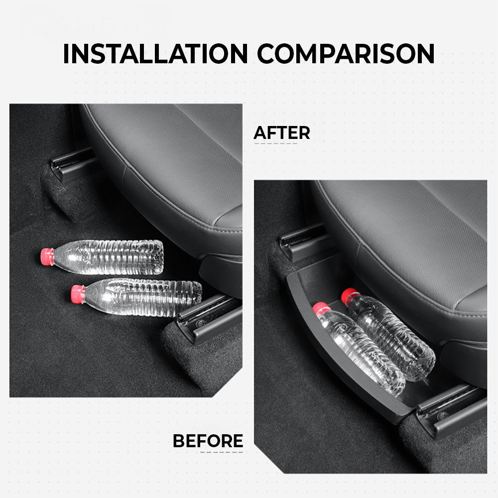 nder-Seat Storage Organizer for Model Y Juniper (2026+) – Custom-Fit TPE Drawer Set (2PCS), Hidden Storage Upgrade