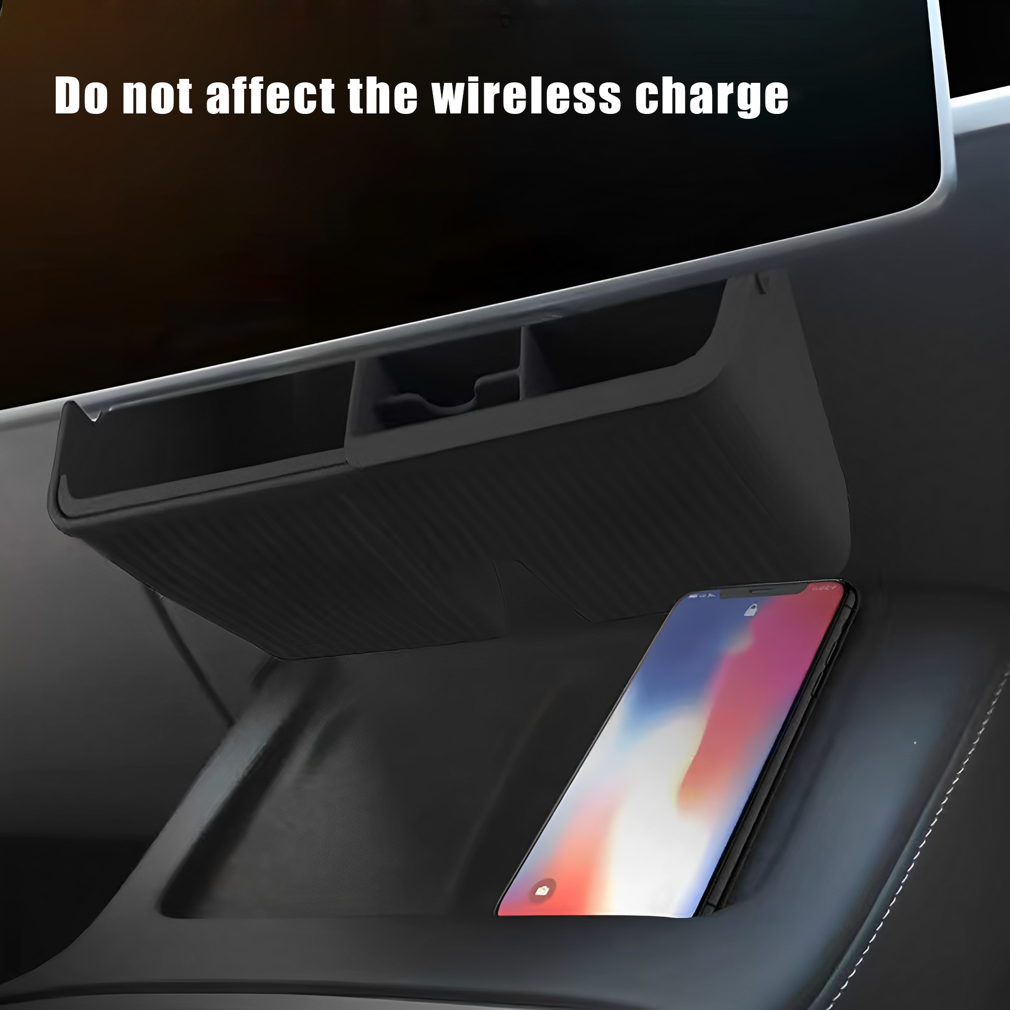 Under Screen Storage Organizer Tray For Tesla Model 3 & Y by Teego