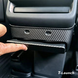 Rear Center Console Air Vent Cover & Lower Kick Panel Protector for Tesla Model Y L 2026+