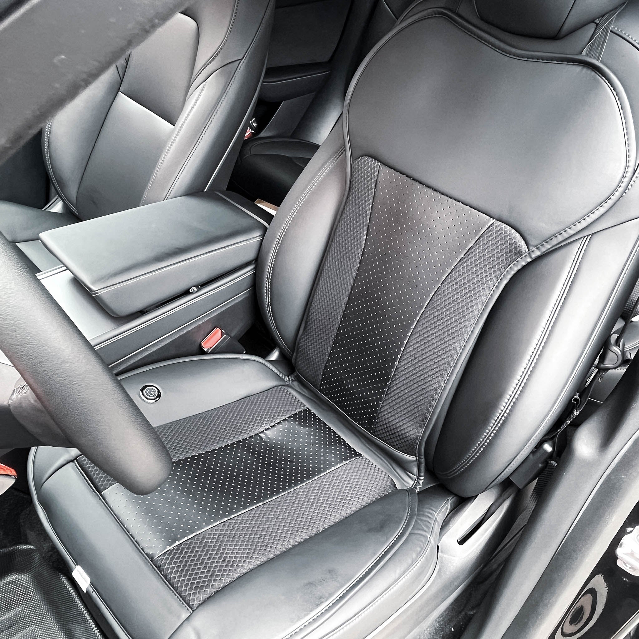 Premium Ventilated Seat Covers for Tesla Model 3 & Model Y (2017–2023) – Stay Cool All Summer (Front & Backseat Compatible)