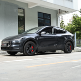 Wheel Covers for Model Y Juniper 19" Crossflow Wheels OEM-Style Black Wheel Caps 4PCS