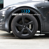 Wheel Covers for Model Y Juniper 19" Crossflow Wheels OEM-Style Black Wheel Caps 4PCS