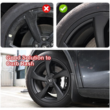 Wheel Covers for Model Y Juniper 19" Crossflow Wheels OEM-Style Black Wheel Caps 4PCS
