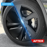 Wheel Covers for Model Y Juniper 19" Crossflow Wheels OEM-Style Black Wheel Caps 4PCS