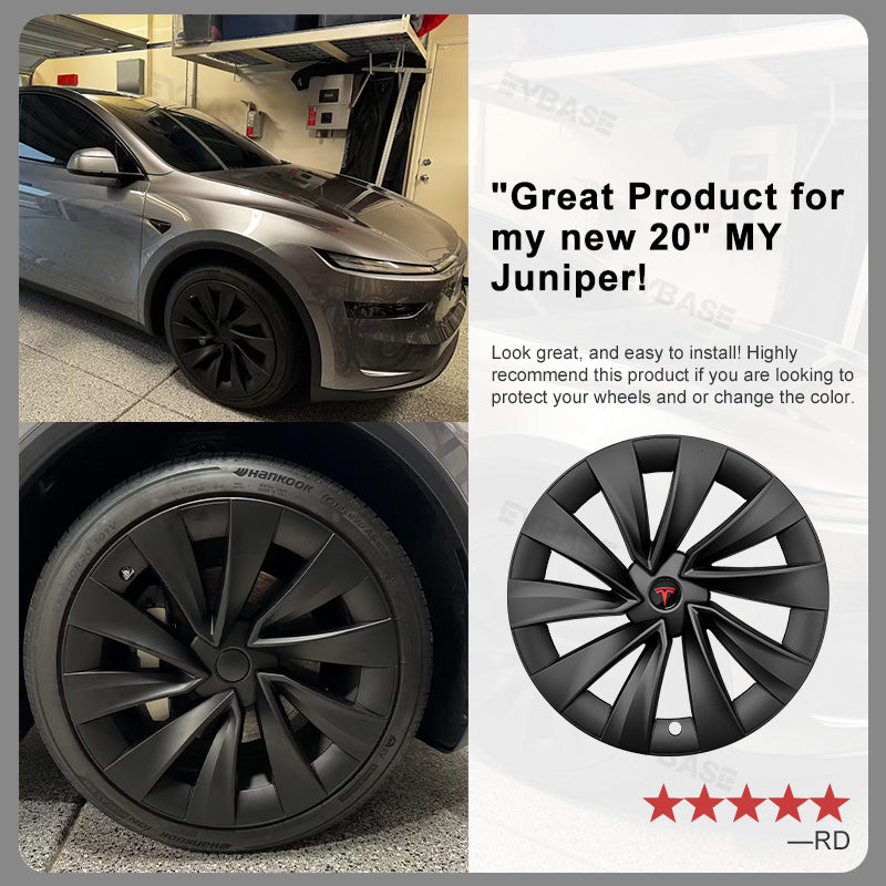 Tessgo 20" "Helix-Aero"Performance-Edition Wheel Covers for Model Y Juniper