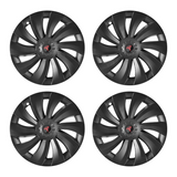 Überturbine Style Matte Black 19" Wheel Covers for Model Y Juniper 2025.03+