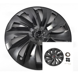 Überturbine Style Matte Black 19" Wheel Covers for Model Y Juniper 2025.03+
