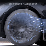 Tesla Model 3 Highland Turbine Style Wheel Hub Caps Efficiency & Range Boost