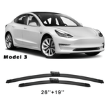 2 Wipers Factory Replacement for Tesla Model 3 & Model Y – Streak-Free Windshield Blades