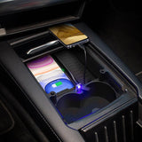 Wireless Phone Charging Organizer with Cup Holder for Tesla Pre-refresh Model S / X