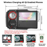 Wireless Phone Charging Organizer with Cup Holder for Tesla Pre-refresh Model S / X