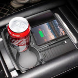 Wireless Phone Charging Organizer with Cup Holder for Tesla Pre-refresh Model S / X