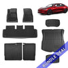 Tessgo All-Weather Floor Mats & Liners Full Set for Tesla Model 3 Highland 2024+ (8 PCS)