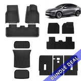 Model Y Juniper 2025+Right-Hand Drive Floor Mats & Liners Full Set 12 PCS(floor mat with carpets)