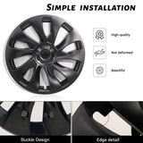 Model 3 18 inch Überturbine Wheel Cover For Tesla 3 18inch Aero Wheel Caps Matte 4PCS