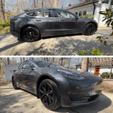 Arachnid Style 18" Wheel Covers for Model 3 2017–2023 Matte Black Set of 4