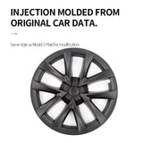 Tesla Model 3 Arachnid Wheel Cover 4PCS Tessgo 18 Inch Sport Model S Plaid Version Wheel Cap Matte 2017-2023 Year