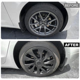 Model 3 Wheel Covers 18inch Model 3 Überturbine For 2017-2023 Tesla 3 18inch Turbine Wheel Cap Kit Matte Black