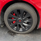 Model 3 Wheel Covers 18inch Model 3 Überturbine For 2017-2023 Tesla 3 18inch Turbine Wheel Cap Kit Matte Black