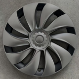 Tessgo 19" Überturbine Style Wheel Covers for Model Y Juniper – Matte Black Hubcaps for Crossflow Wheels, OEM Fit Upgrade