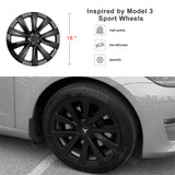 Tessgo Tesla Model 3 Wheel Cover 18 Inch Hubcap Inspired by Model 3 Sport Wheels Exterior Accessories Upgrade 2021-2023.10