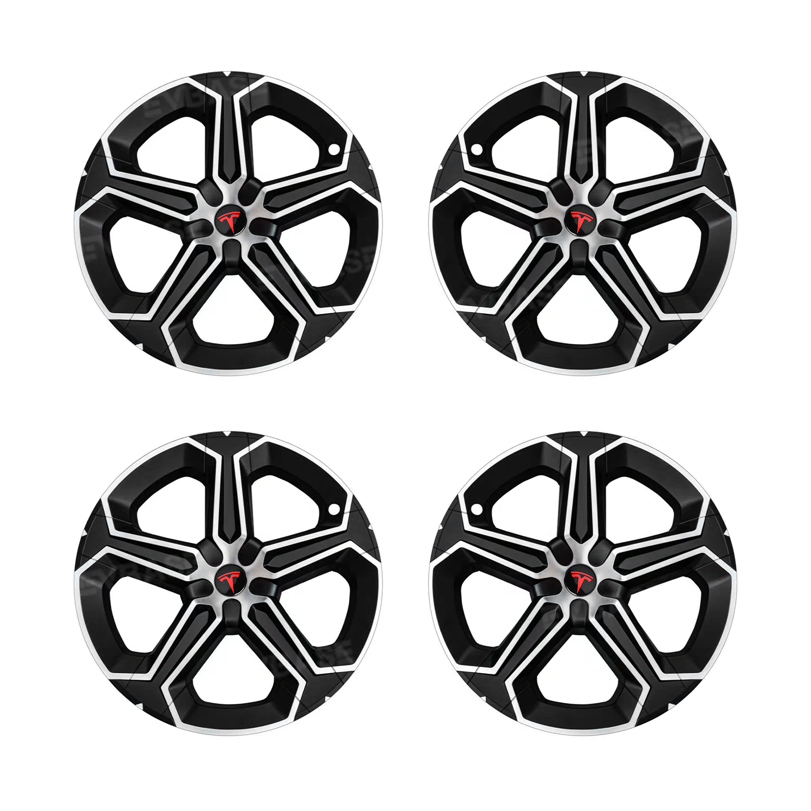 Tessgo "Nomad-Armor" 19" Futuristic Off-Road Wheel Covers for Model Y Juniper