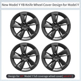 Tesla Model Y Juniper Hubcap X Style 19'' YB Knife Wheel Covers Tesstudio庐