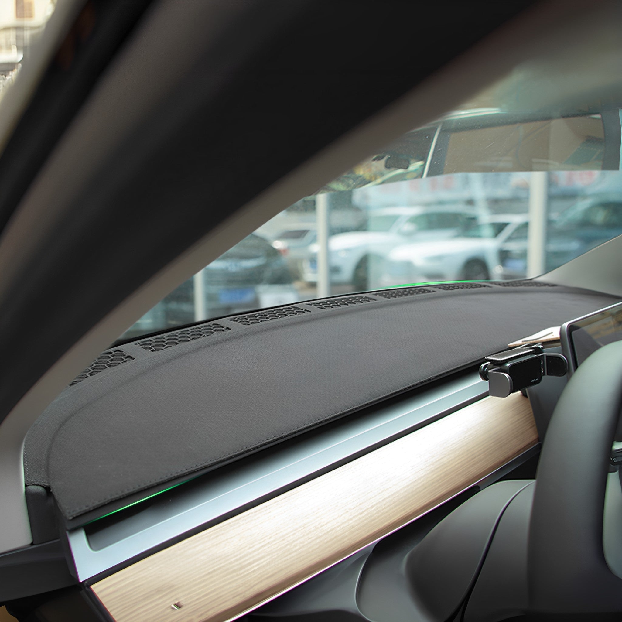 Premium Microfiber Dashboard Cover for Tesla Model 3 / Y- Anti-Glare, Heat-Resistant