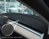 Premium Microfiber Dashboard Cover for Tesla Model 3 / Y- Anti-Glare, Heat-Resistant