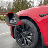 Turbine Style 18" Wheel Covers for Model 3 Matte Black Set of 4